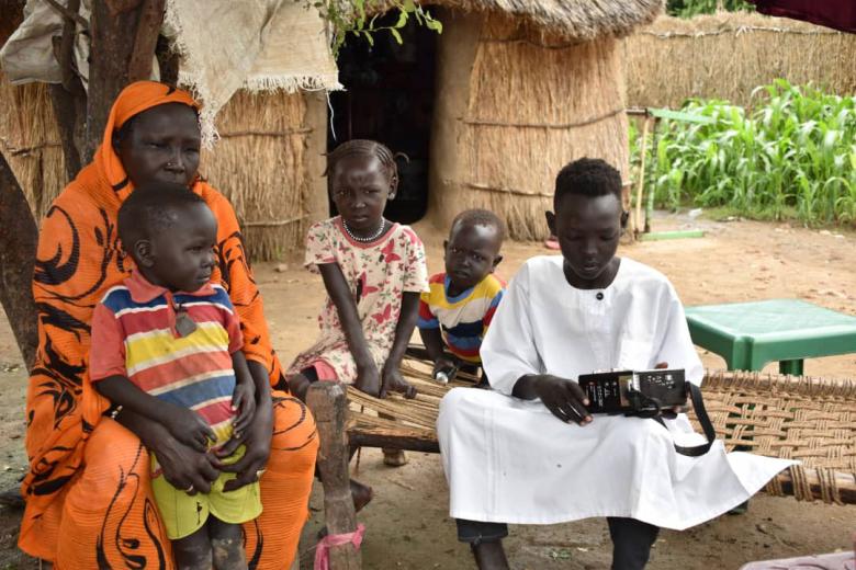 13-year-old Nouraldin and his family in Sudan's Blue Nile state, tune into the local radio station for news about COVID-19 so that they can prevent risk of infection.