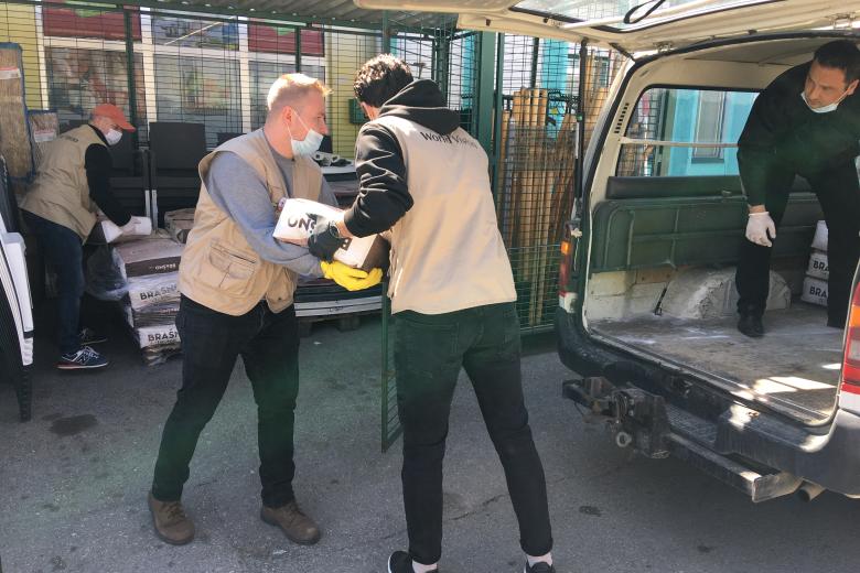 Volunteers Samir and Bego