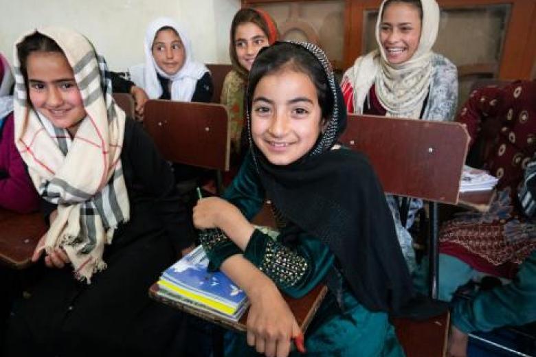 Young girls enjoying their schooling in Herat, Afghanistan. Photo Credit: Maya Assaf- Horstmeier.