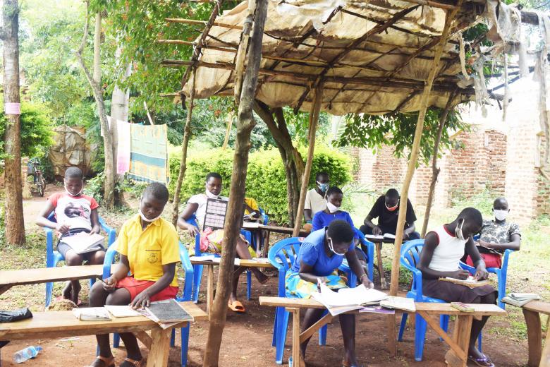 Busia Children learning from home