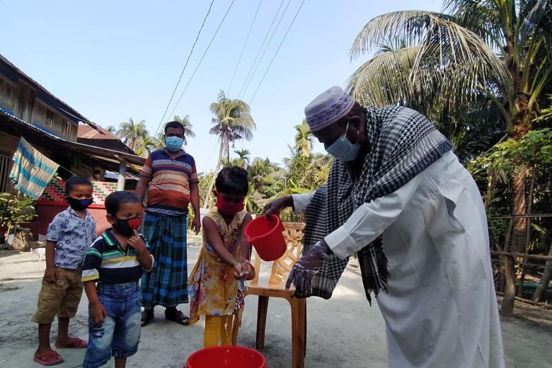 Bangladesh Government is discouraging to go to the religious institutions for mass prayer. The mosques, Churches and Temples are almost empty. Faith Leaders are taking part in the sensitizing process in their communities, urging them to stay home, wash hands frequently and to keep social distance.