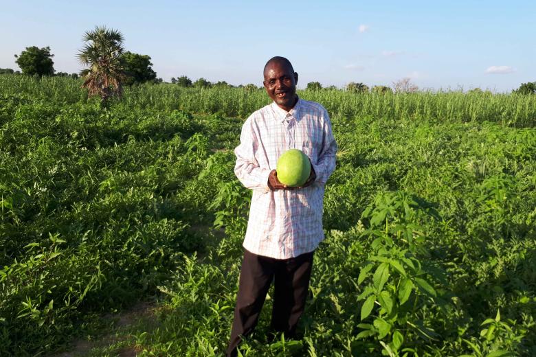 Pastor Issaka and his huge watermelon farm