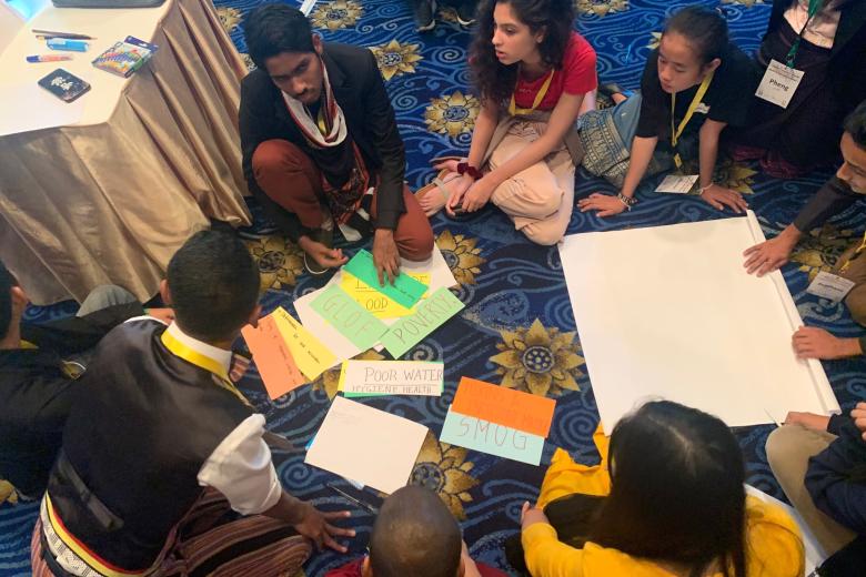 Young people at the Child Rights Coalition Asia