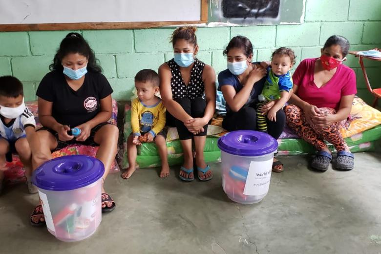 Francisca and her family were forced to evacuate when Hurricane Eta hit Honduras