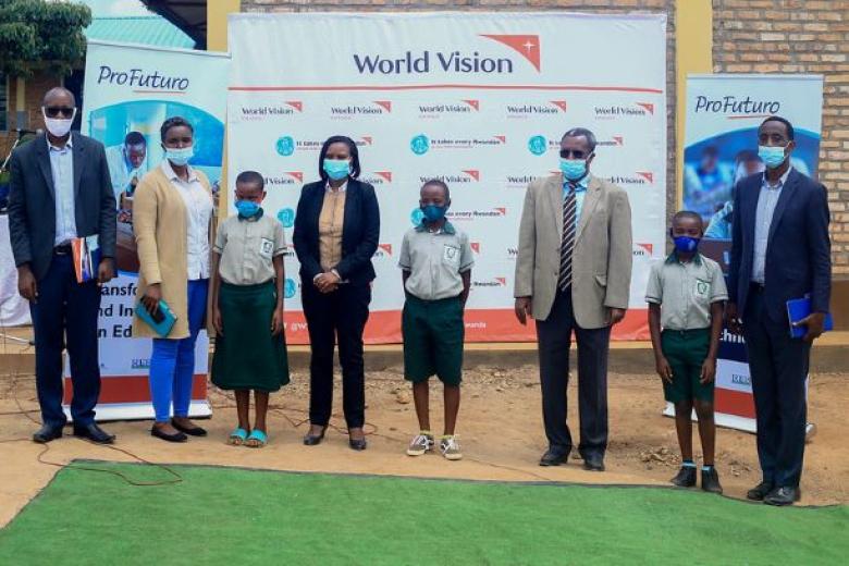 World Vision Rwanda P & C Director,Ag IPD, Director of ICT from REB and other guests