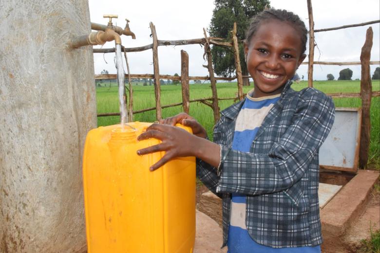 “My mother is relived of the challenges. I get to drink clean water, wash my hands and frequently, and my sisters and myself enjoy better health. We don’t get sick,” she says.