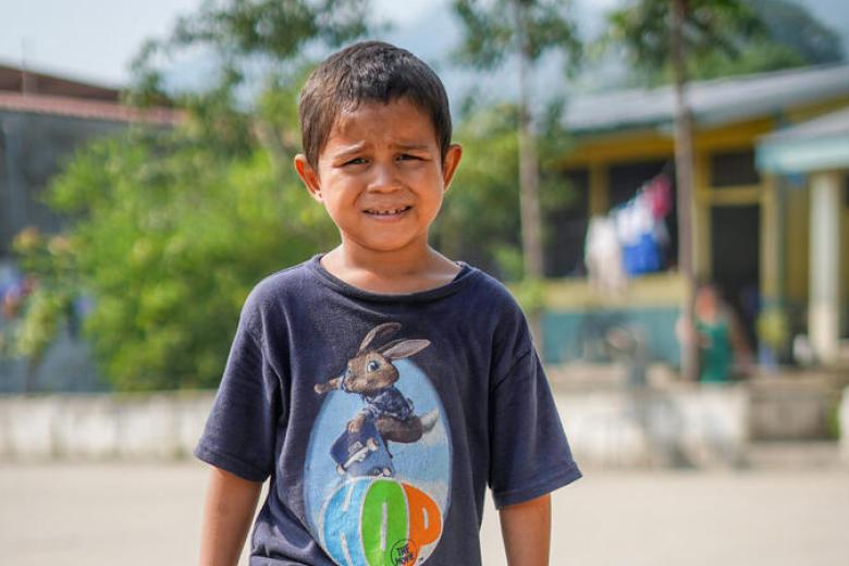 Omar, 6, cannot go home. It doesn’t exist anymore.
