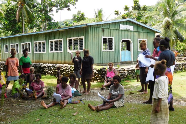 Members of one of the five communities in Weather Coast of Guadalcanal who will benefit from project