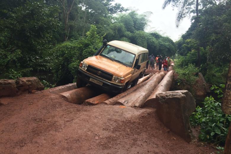 Stranded vehicle in DRC