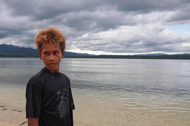 David looks out at the ocean on the Solomon Islands
