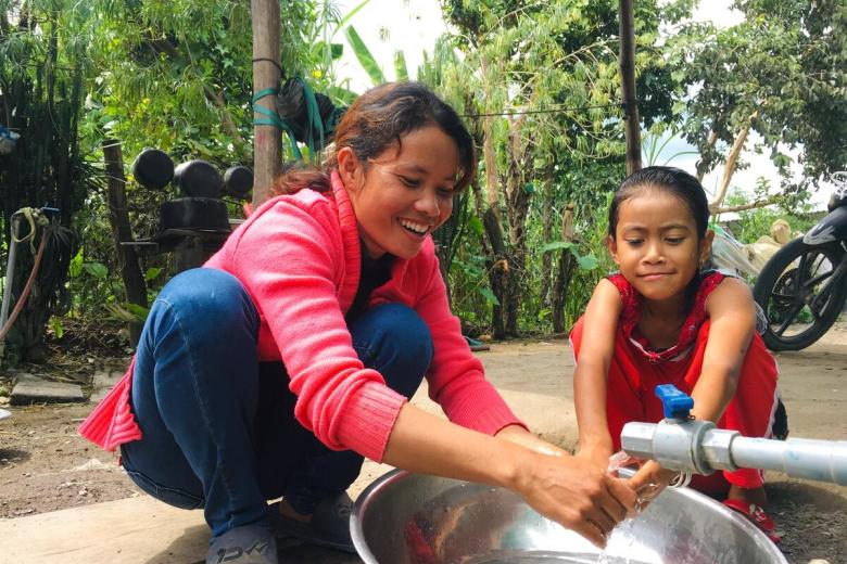 Pen has learned good hygiene practices through her nutrition club.