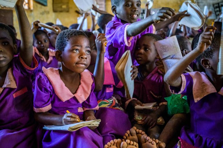 Children in school in Africa