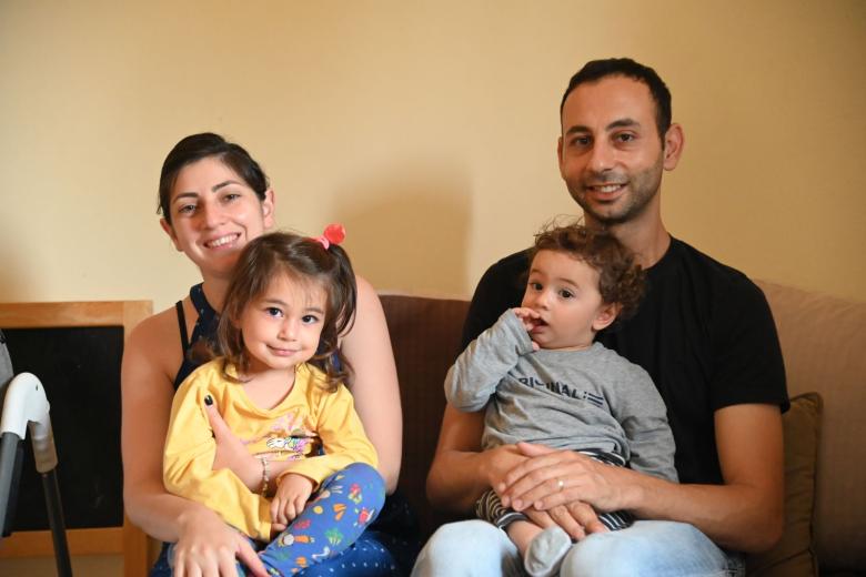 Johnny and Elsy with their children