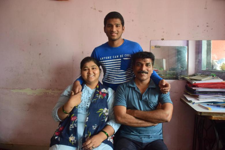 Rajeshree, Nitin and their son Pranay attend India's Celebrating Families workshop.
