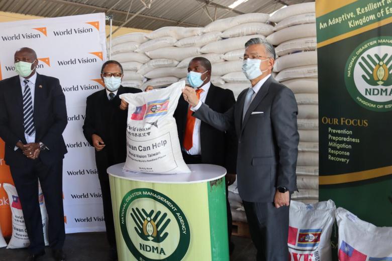 World Vision Taiwan rice donation in Eswatini