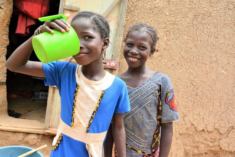 Clean drinking water means no more stomach aches for Djenebou