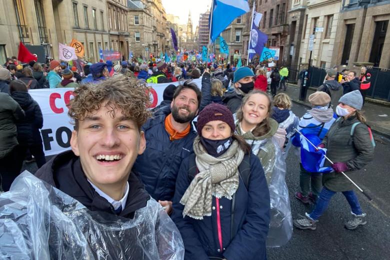 COP26 youth and Maurice in Glasgow