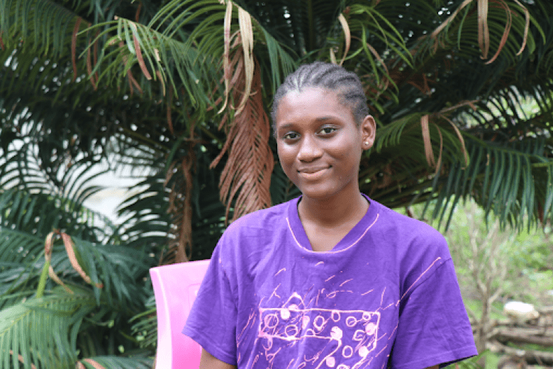 Tenema is passionate about raising awareness of climate change in her community and stopping violence against children