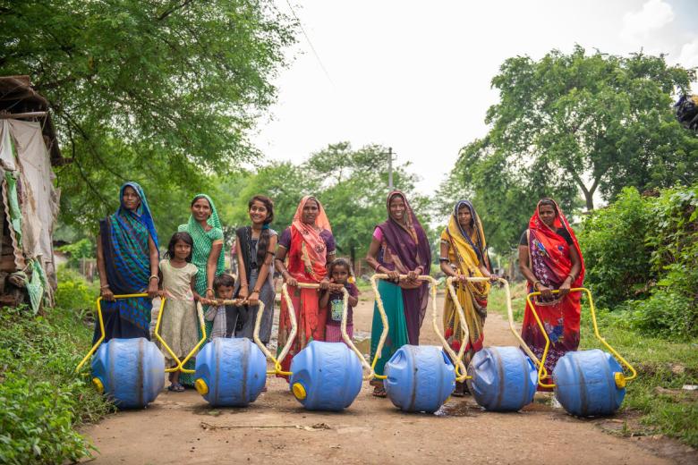 These water wheels are helping children in India get into school on time.