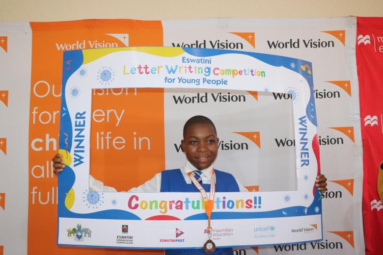 Sponsored Sethu wins bronze in Eswatini’s national letter-writing competition