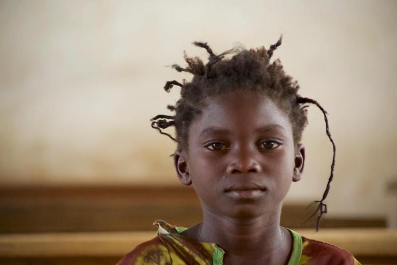 Child facing malnutrition in CAR