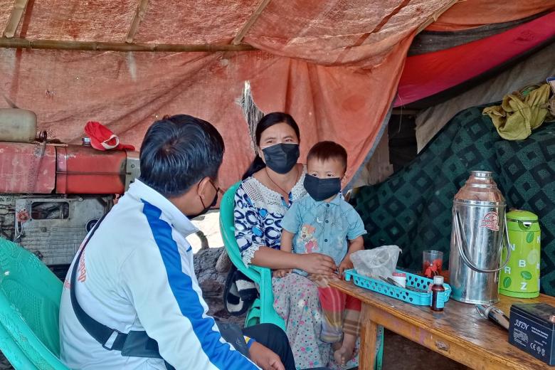 World Vision staff member in Myanmar visits family