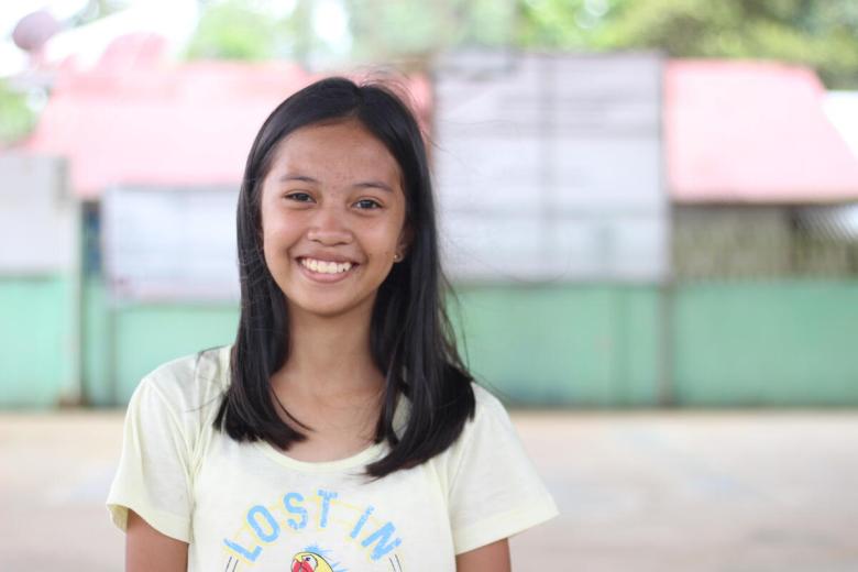 Cyra is a sponsored child helping keep teens safe online with Bible verses