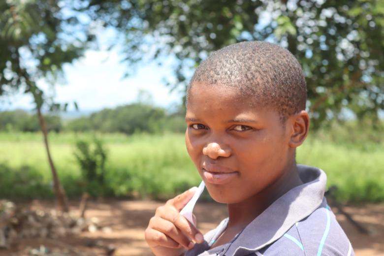 Phindile Ndwandwe, who has turned her gift of one goat, received from World Vision Eswatini at the age of 12 years, into her livelihood