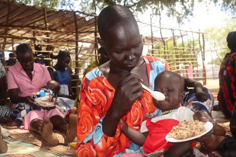 VitaMeal is helping provide Yar Achien's children with nutrition.