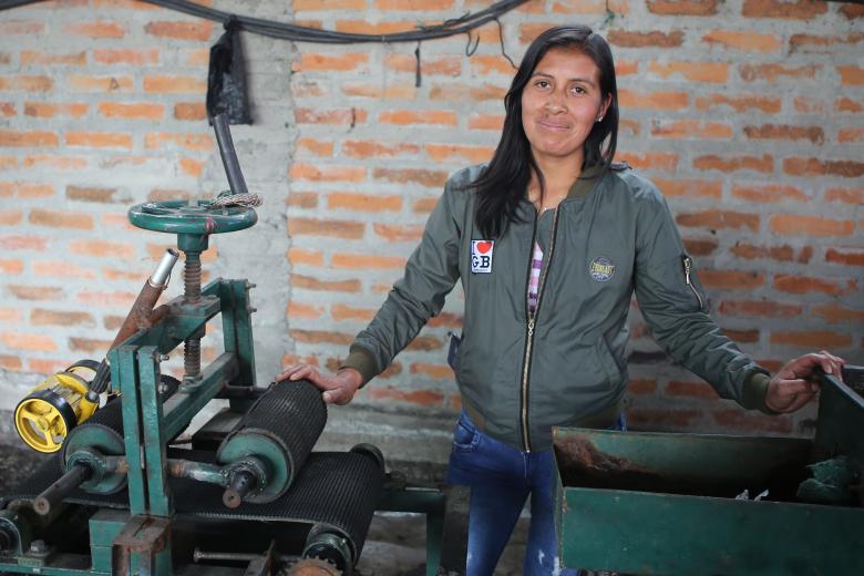 Liciria now has a small business in Ecuador thanks to a VisionFund loan.