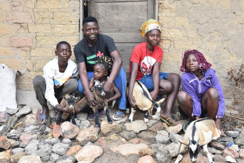 Mozambique family pets rocks