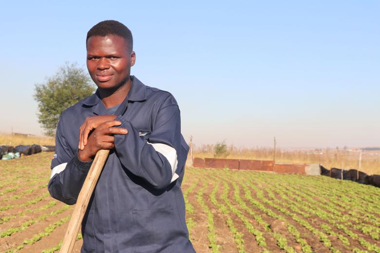 “FARMING IS THE BEST SELF-EMPLOYMENT” – YOUTH FARMER, 28-year-old farmer, Dumisani Dlamini of Maseyisini Area Programme.