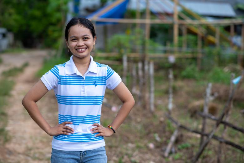 Alyza learns about personal development through child sponsorship