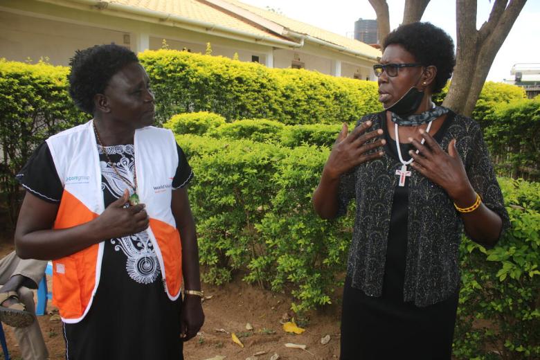 Two faith leaders speaking about Covid-19 vaccinations