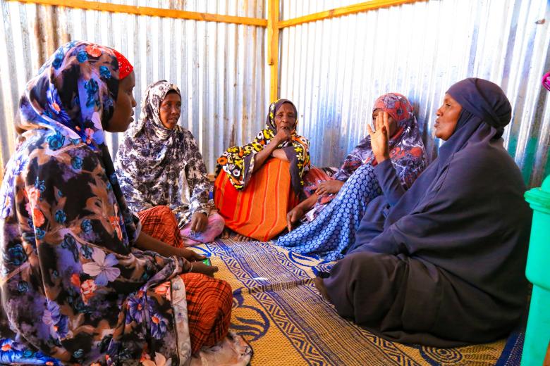 Nimao during one of her house-to-house visits to create awareness on FGM