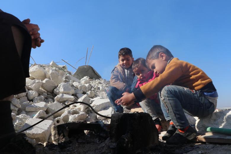 Vulnerable children experiencing the aftermath of the earthquake while living in prolonged crisis conditions in Syria © World Vision Syria Response / World Vision