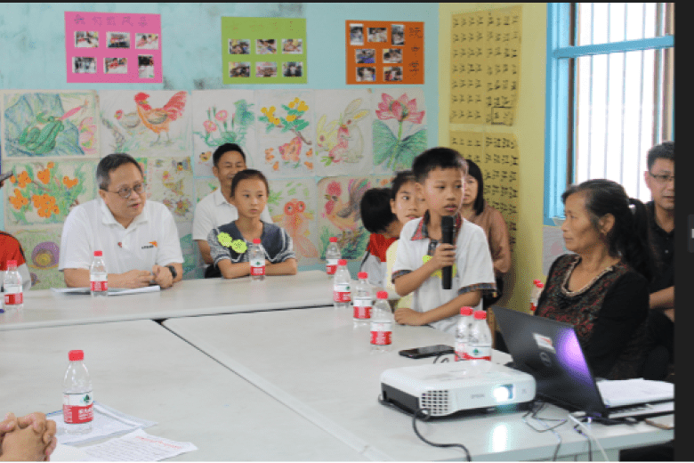 Jay courageously shared his ideas and hopes for his community at a sharing session with World Vision China leaders
