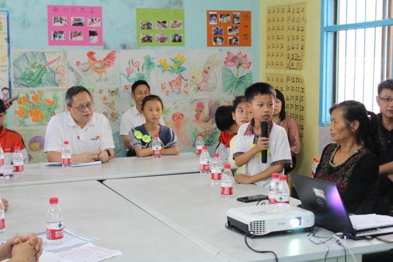 Jay courageously shared his ideas and hopes for his community at a sharing session with World Vision China leaders