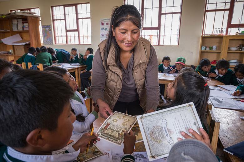 Felisa Teaches Children in Bolivia