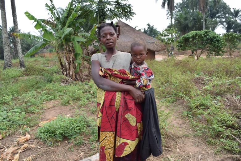 Mado and her youngest child, Junior (1).