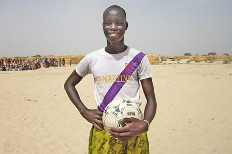 Seventeen-year-old Kere Ali is very passionate about sports, especially football