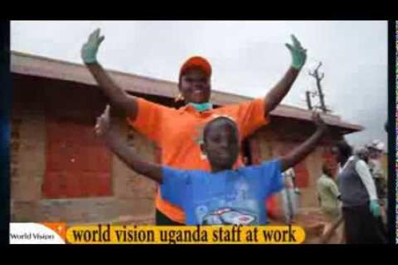 world vision uganda staff clean up kampala slums