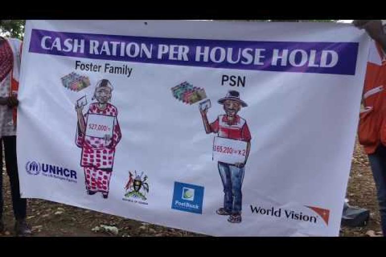 Cash grants for Refugee Foster Families Uganda World Vision