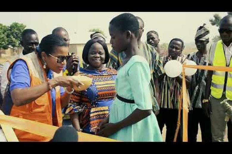 World Vision West Africa Regional Leader commissions a water system for the people of Woloyili