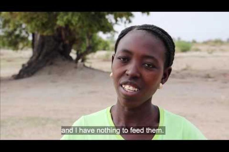 Estela travels from Angola to Namibia to earn an income.