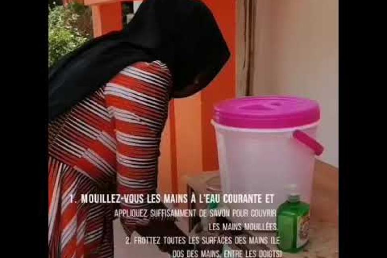 Sensibilisation au COVID-19 en Mauritanie  - Le lavage des mains