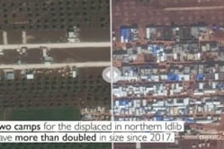 New satellite imagery and analysis show the magnitude of destruction and displacement in Idlib