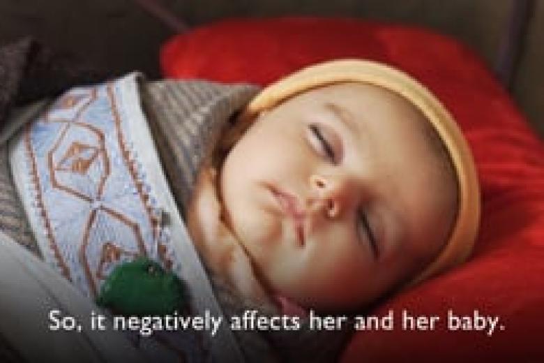Salma*, a midwife in northwest Syria speaks about underage pregnancy
