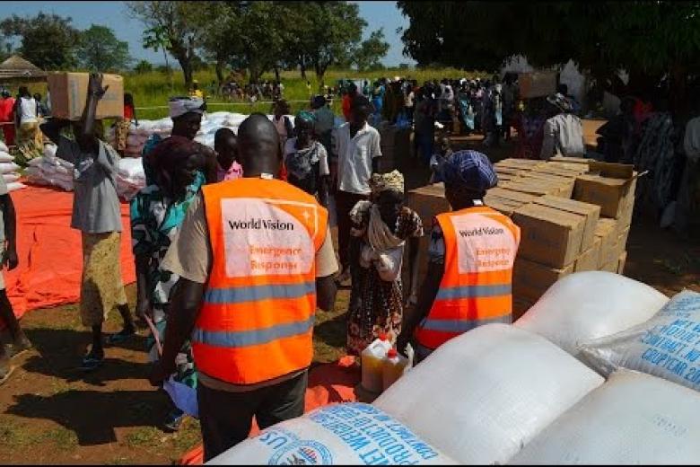 Food Distribution to S Sudan refugees by WVU