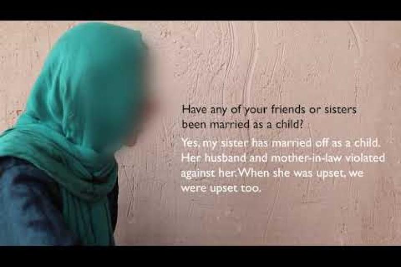 "When she was upset, we were upset too" a story of child marriage in Ghor, Afghanistan